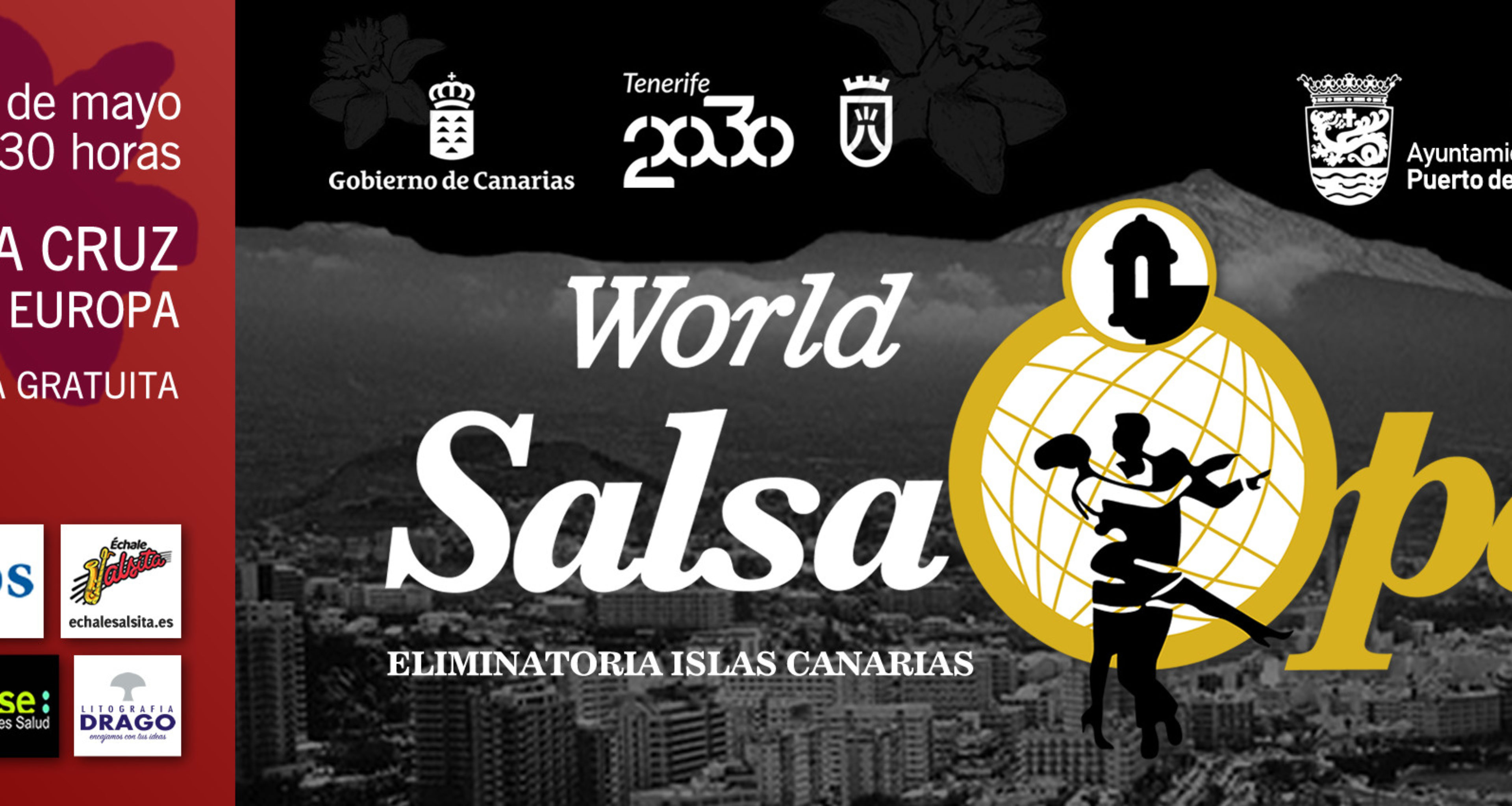 La final del Canarias Salsa Open Canarias, el cuatro de mayo en el Puerto de la Cruz﻿