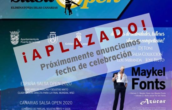 Aplazado el Canarias Salsa Open por la alarma sanitaria