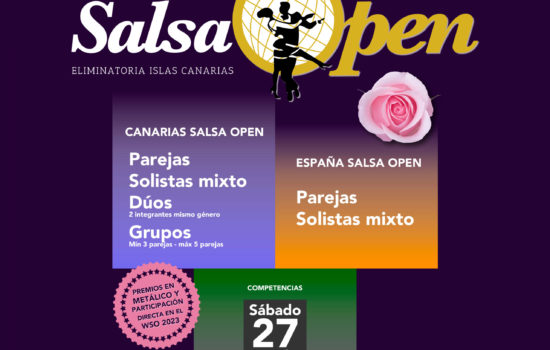 Abierta la convocatoria para el Canarias Salsa Open y España Salsa Open